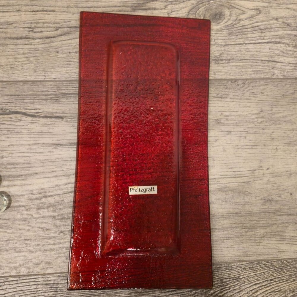 Pfaltzgraff Winterberry Three Glass Votive Candle Holder vintage Christmas Decor - Picture 10 of 12